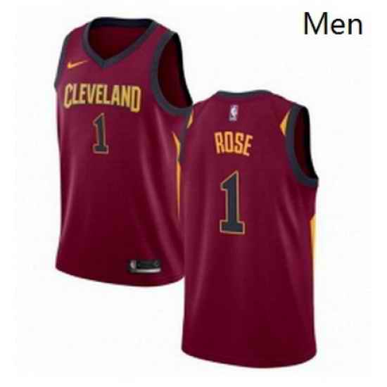 Mens Nike Cleveland Cavaliers 1 Derrick Rose Red NBA Swingman Icon Edition Jersey
